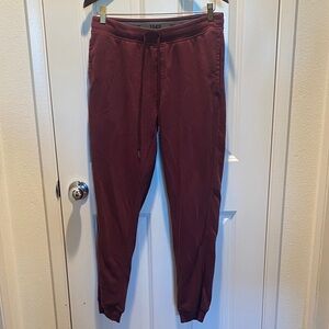 Weatherproof Maroon Jogger Sweatpants